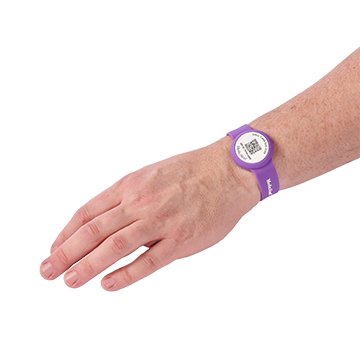 QR Code Medical ID Wristband with Location Tracker, Purple, large image number 7